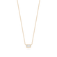 Teeny Baguette Diamond Necklace