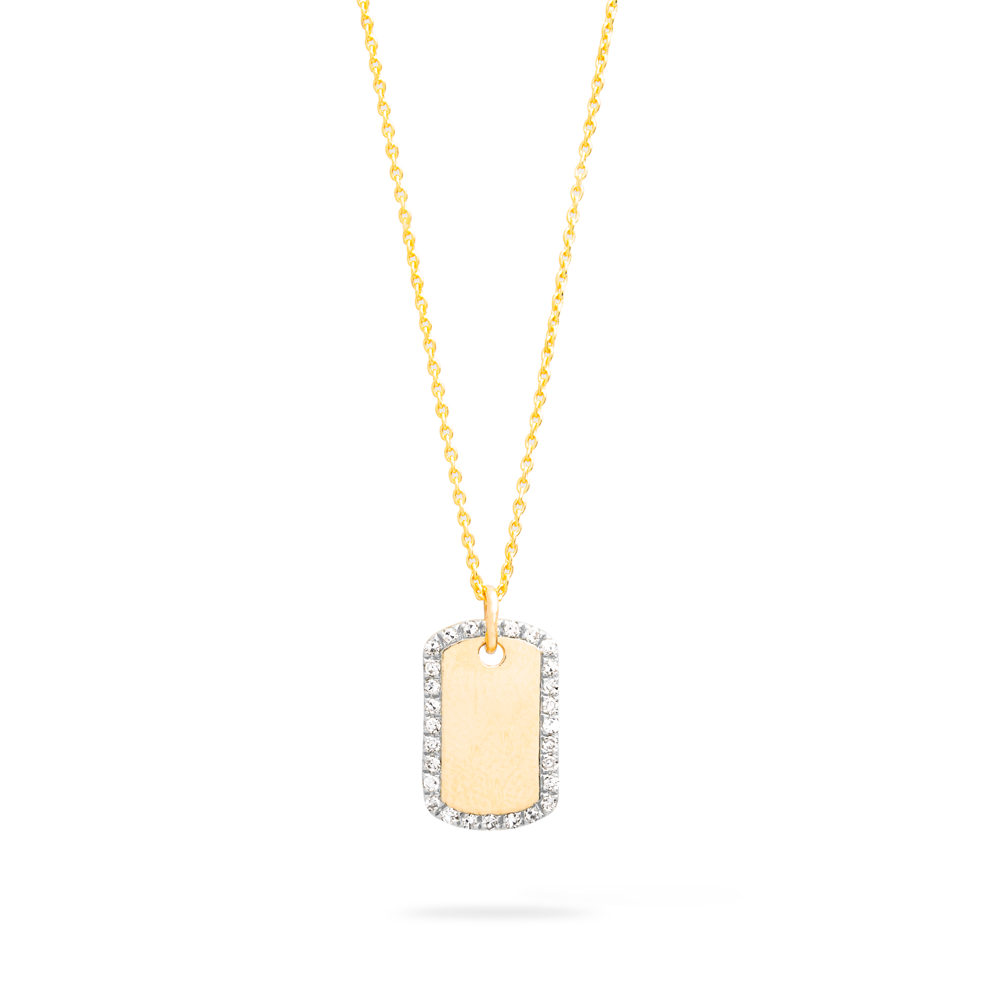 Dog tags diamond top