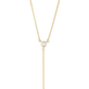 Tiny Diamond Lariat Necklace