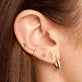 Tiny Flat Bar Stud Earring