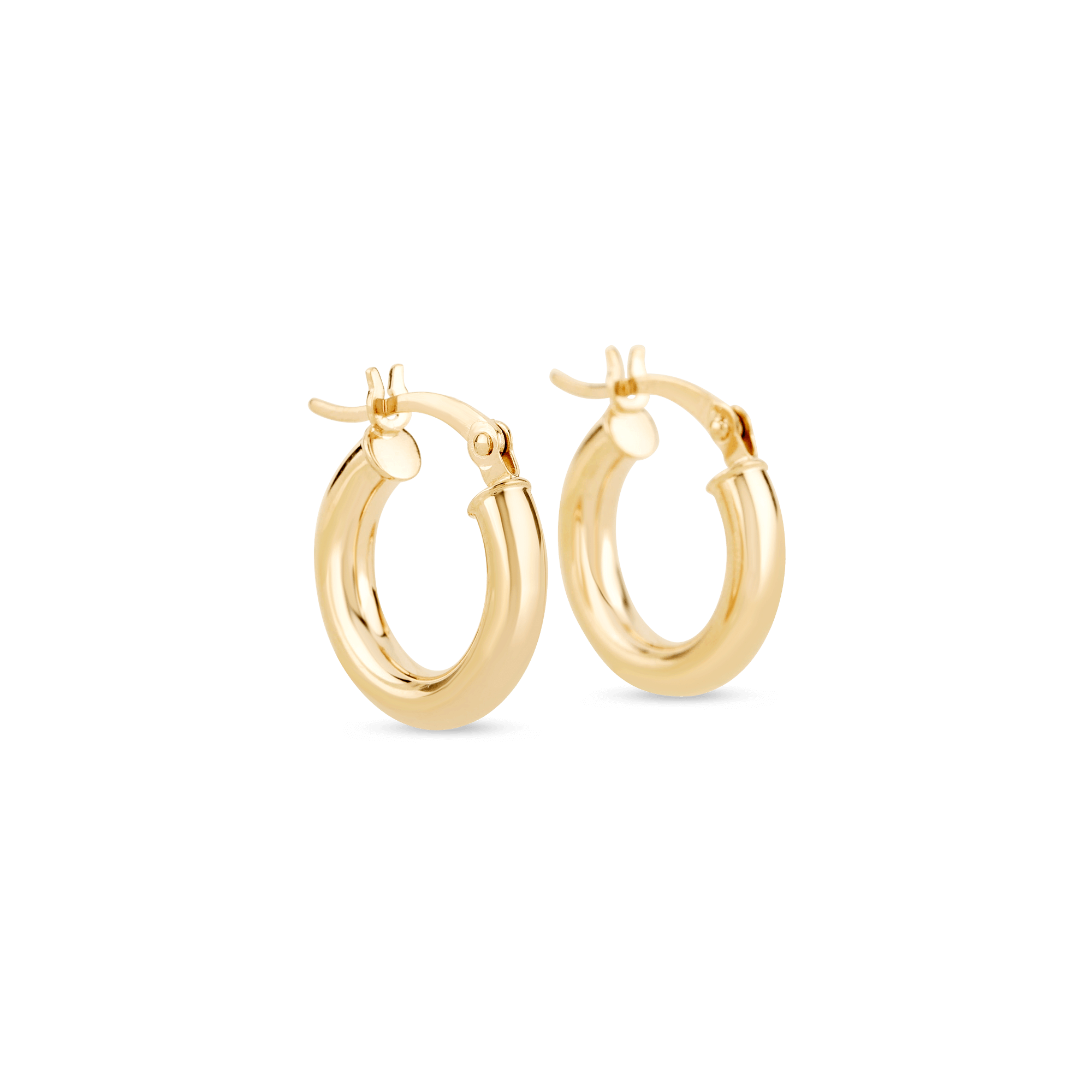 14K Gold Small Huggie Earrings