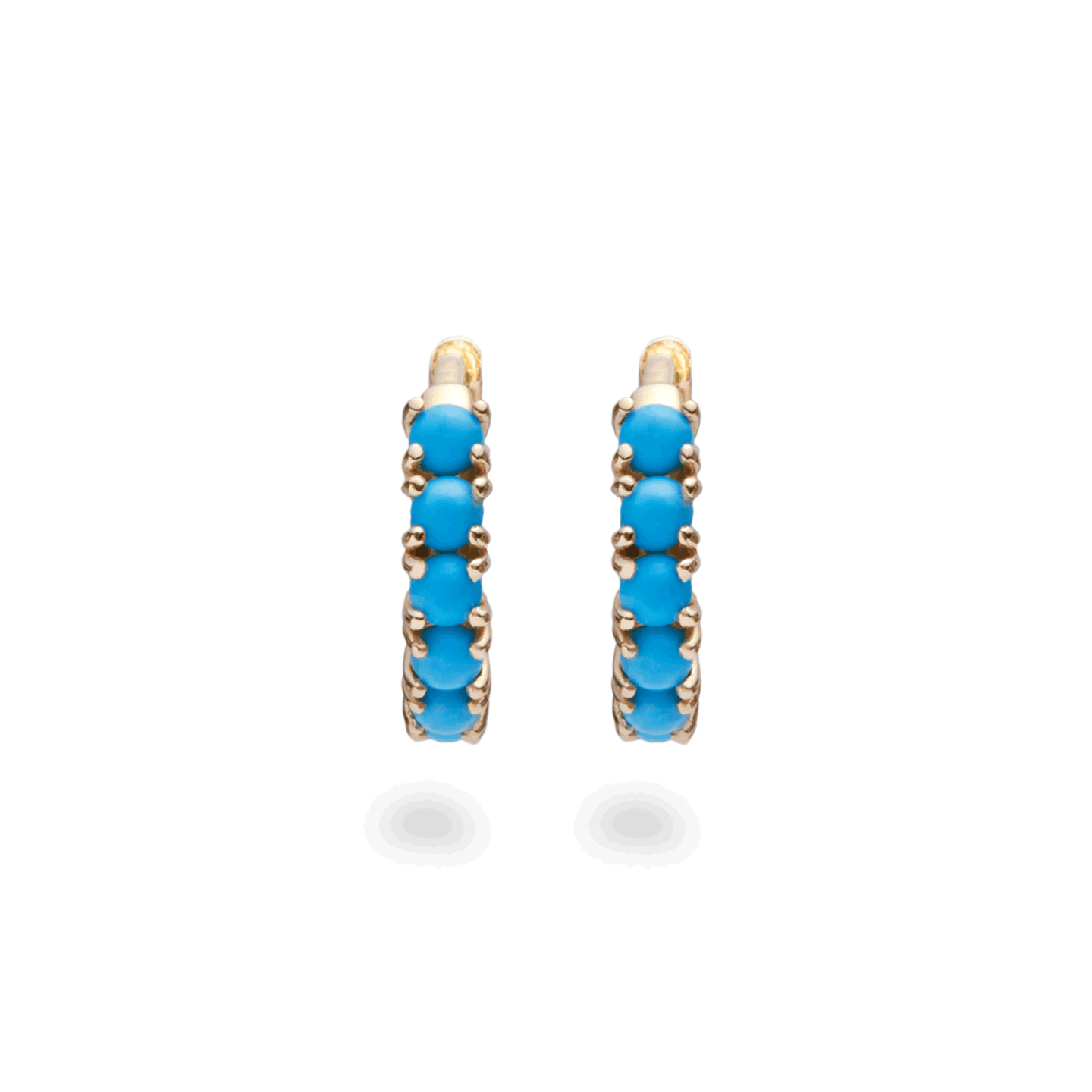 ターコイズ Turquoise HUGGIES ピアス★Luxdivine #1030 Turquoise Huggies – STONE AND STRAND