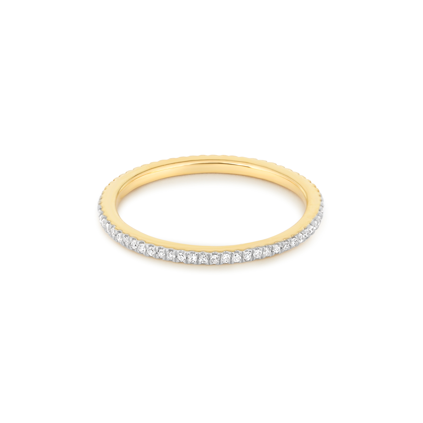 White Diamond Pave Eternity Band