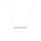 Medium Horizontal Bar Necklace with Diamond
