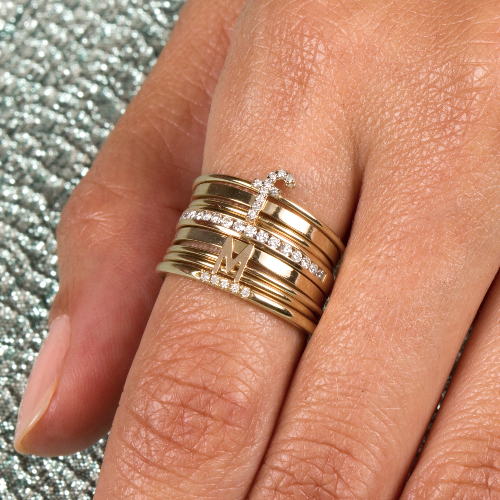 Sweetheart initial ring store