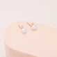 Small Pearl & Diamond Earrings