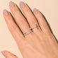 Vertical Bar Ring with Diamond