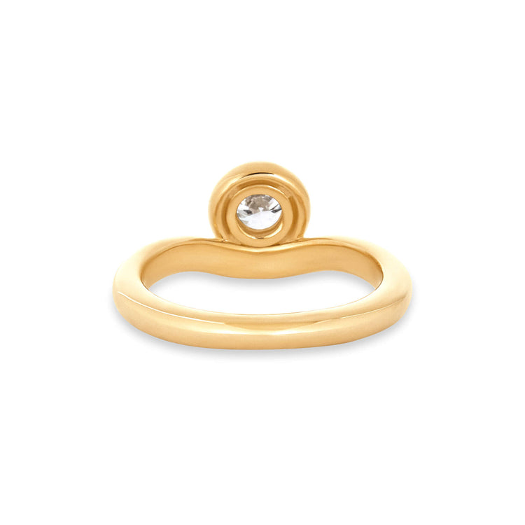 Stone and Strand 14K Yellow Gold 0.5CTW Lab-Created Diamond Bonbon Merge Ring Rear Image