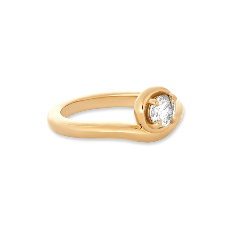 Stone and Strand 14K Yellow Gold 0.5CTW Lab-Created Diamond Bonbon Merge Ring Side Image