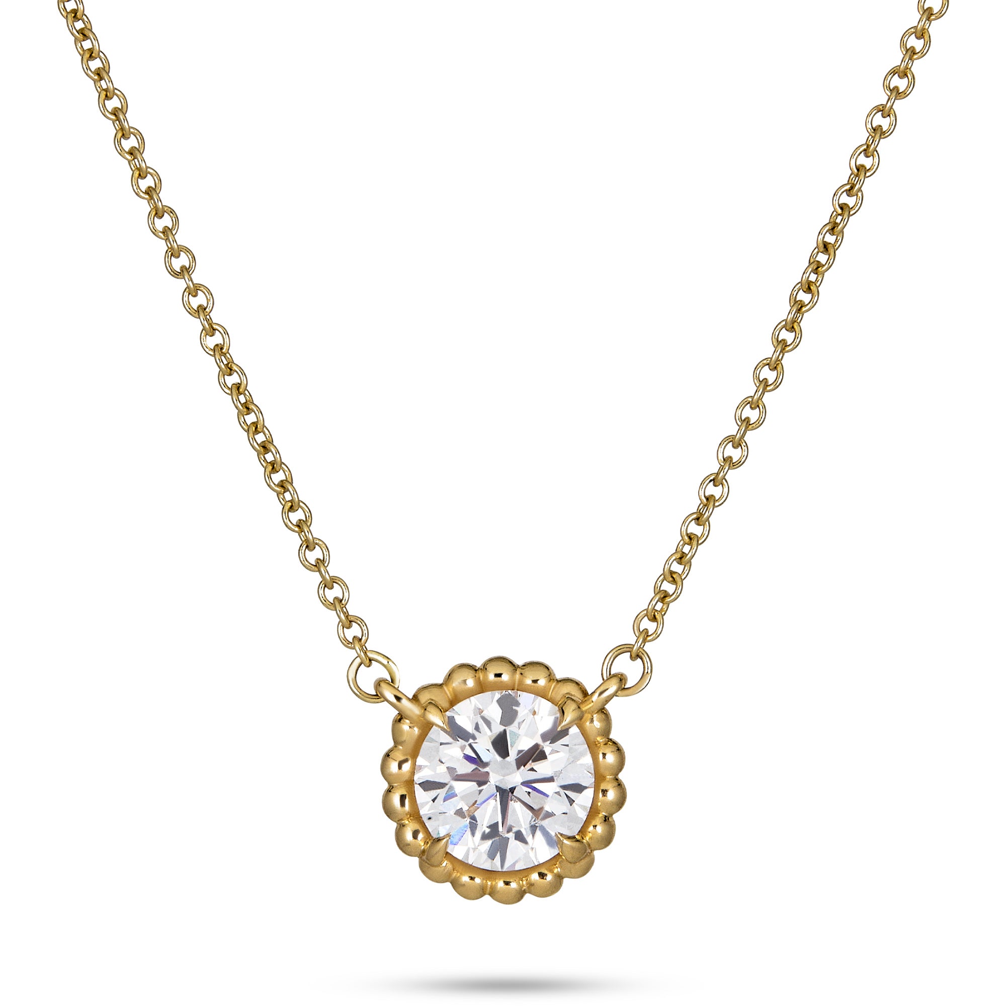 1CTW LAB-Created Diamond Candy Solitaire Necklace