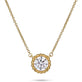Stone and Strand 14K Yellow Gold 1CTW Lab-Created Diamond Candy Solitaire Necklace Close Up Image