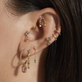 Tickled Pink Diamond Push Pin Stud