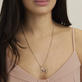 Sterling Silver Mochi Donut Initial Necklace