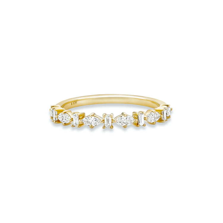 Diamond Marquise and Baguette Band
