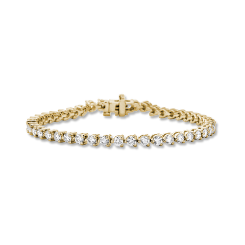 Stone and Strand 14K Yellow Gold 4-5 CTW Lab-Created Tennis Bracelet Front Image