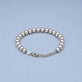 Stone and Strand Sterling Silver 6mm Silver Ball Bracelet Editorial Image