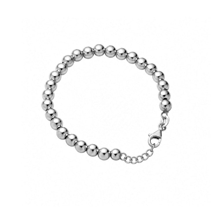 Stone and Strand Sterling Silver 6mm Silver Ball Bracelet Front Image