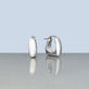 Stone and Strand Sterling Silver All Angles Silver Hoops Editorial Image