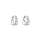 Stone and Strand Sterling Silver All Angles Silver Hoops Rear Image