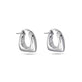 Stone and Strand Sterling Silver All Angles Silver Hoops Side Image