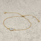 Stone and Strand 10K Yellow Gold All My Love Sparkle Heart Diamond Bracelet Editorial Image