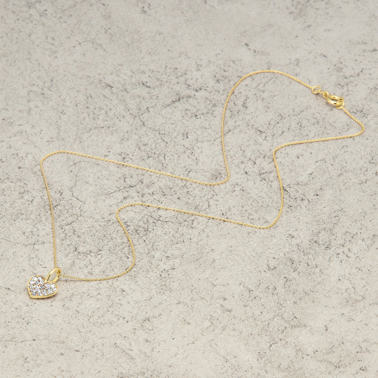 All My Love Sparkle Heart Diamond Choker