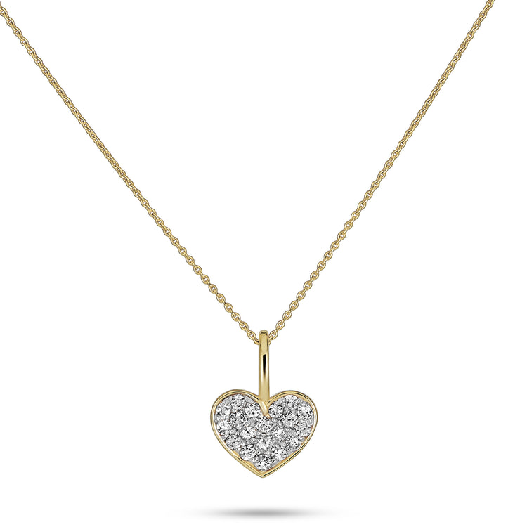 All My Love Sparkle Heart Diamond Choker