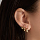 Image of 10K Yellow Gold All You Need Huggies on Models Ear
