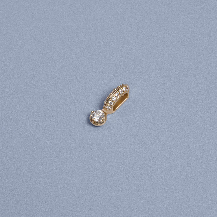 Stone and Strand 14K Yellow Gold Ambroeus Diamond Charm Editorial Image