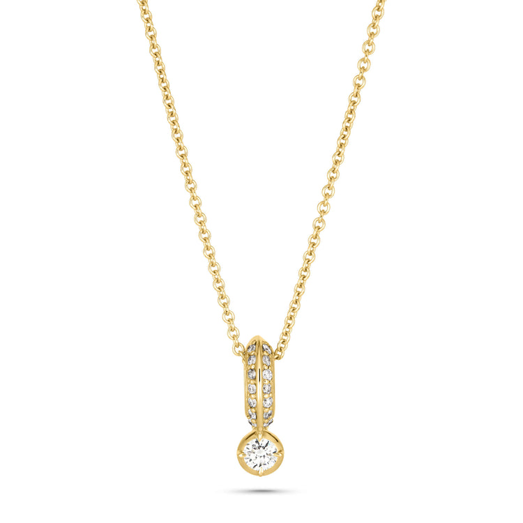 Stone and Strand 14K Yellow Gold Ambroeus Diamond Necklace Front Image