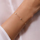 Image of 14K Yellow Gold Ambroeus Diamond Station Bracelet on Models Arm