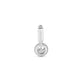 Stone and Strand Sterling Silver Ambroeus LAB-Created Diamond Charm Rear Image