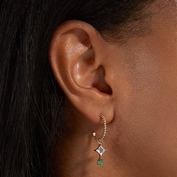 Arianna Hoop Charm