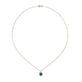 Stone and Strand 14K Yellow Gold Asscher Cut Emerald Luxe Necklace Full Image