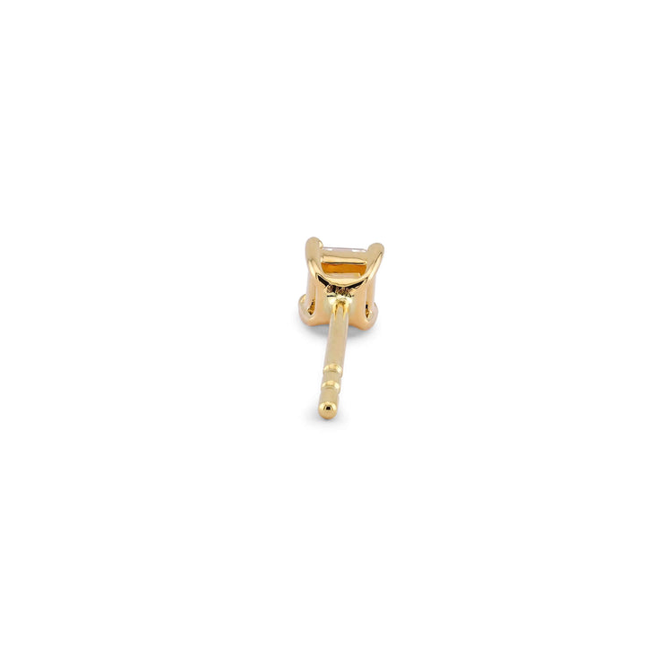 Stone and Strand 14K Yellow Gold Asscher Luster Stud Rear Image
