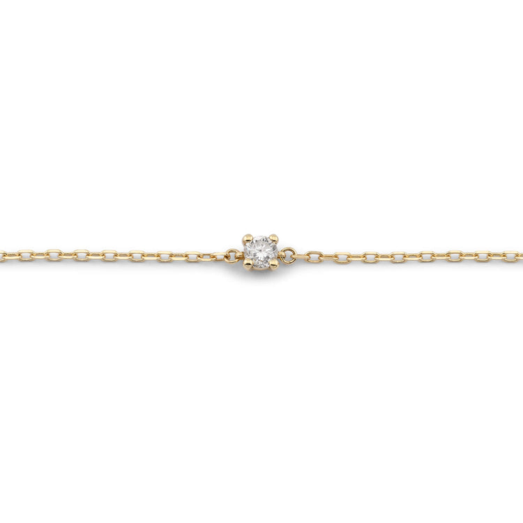 Stone and Strand 14K Yellow Gold Aurora Birthstone Bracelet Close Up Image