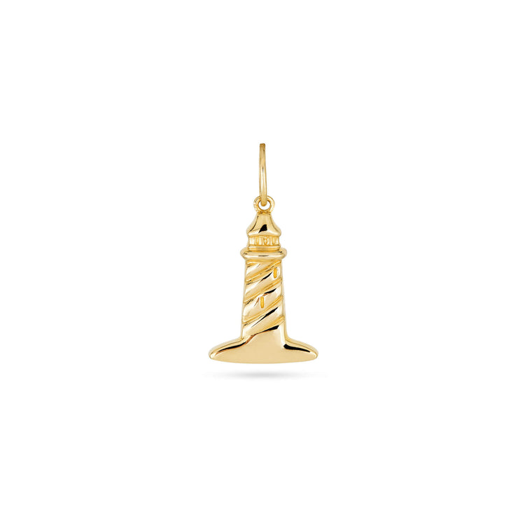 Stone and Strand 10K Yellow Gold Back To Shore Lighthouse Charm Front Image