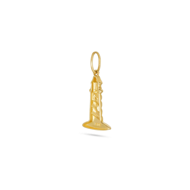 Stone and Strand 10K Yellow Gold Back To Shore Lighthouse Charm Rear Image