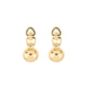 Stone and Strand 14K Yellow Gold Ball Drop Earrings Front Image