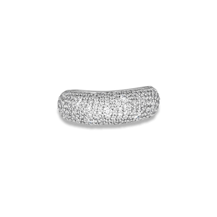 Stone and Strand Sterling Silver Balthazar LAB-Created Diamond Ring Front Image