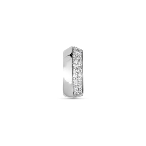 Stone and Strand Sterling Silver Beatrice LAB-Created Diamond Ear Cuff Front Image