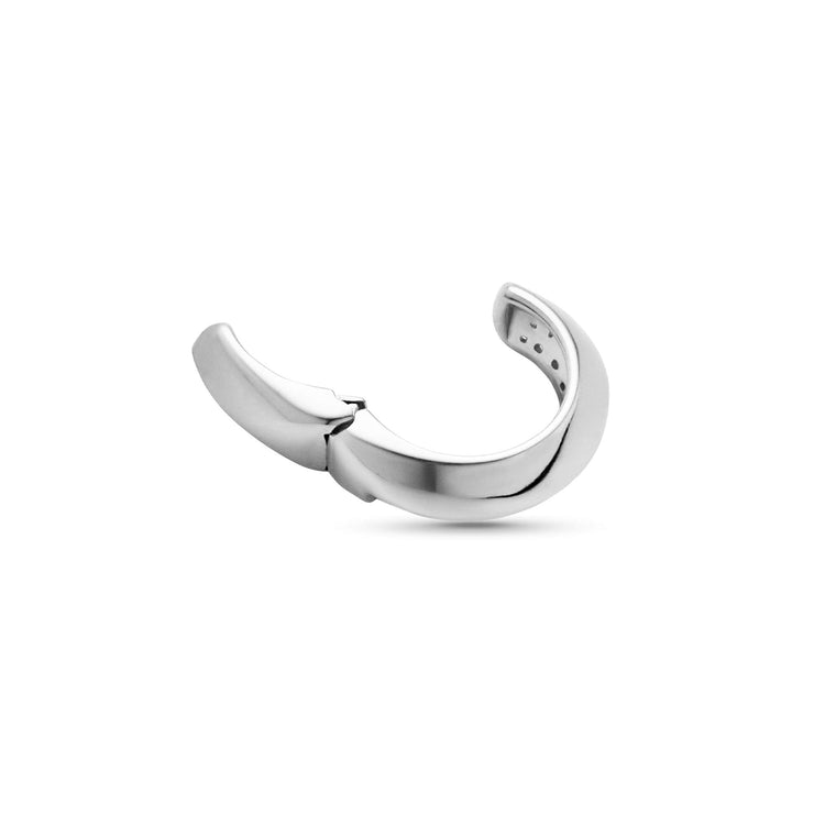 Stone and Strand Sterling Silver Beatrice LAB-Created Diamond Ear Cuff Open Image