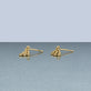 Stone and Strand 14K Yellow Gold Bedazzle Diamond Studs Editorial Image
