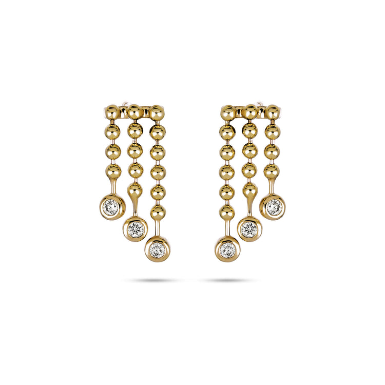 Stone and Strand 14K Yellow Gold Bedazzle Diamond Studs Front Image