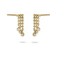 Stone and Strand 14K Yellow Gold Bedazzle Diamond Studs Side Image