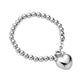 Stone and Strand Sterling Silver Big Hearted Puffed Bracelet Front Image