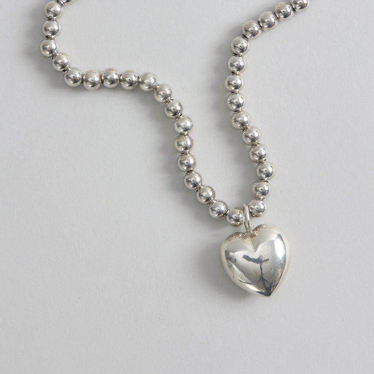 Still life image of Big Hearted Puffed Necklace