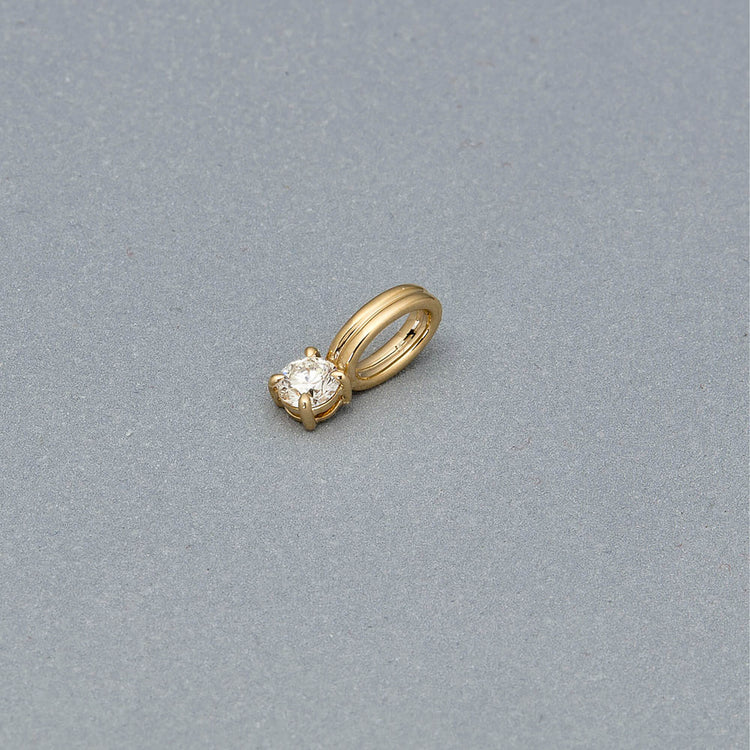 Stone and Strand 14K Yellow Gold Birthstone Flow Charm Editorial Image