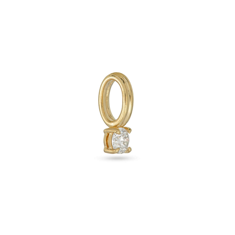 Stone and Strand 14K Yellow Gold Birthstone Flow Charm Side Image