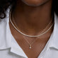 Image of 14K Yellow Gold Birthstone Flow Charm with Stone and Strand Necklaces